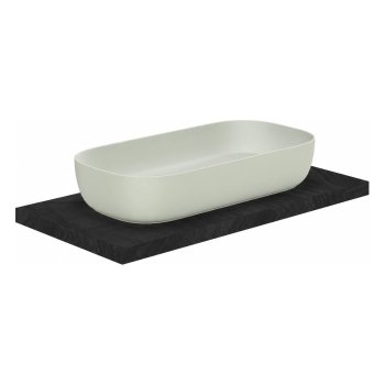 Lavoar pe blat Scarabeo GLAM 76x39 cm, perlă, mat